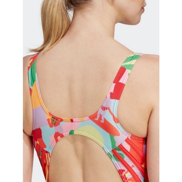 💕FARM RIO x ADIDAS💕 Farm Swimsuit ~ Pearl Citrine 10 NWT - Picture 9 of 16